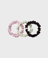 [3 set] Berry mini scrunchie (Brown)