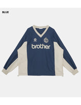 Sporty V-neck Windbreak Pullover