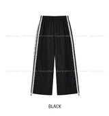 Ruffy Lace Track Nylon Pants