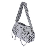 Dot button bag_grey