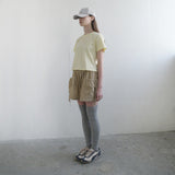 Beige Big Pocket Short