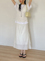Radi Chiffon Layered Wrap Skirt