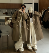  Liu Wool Overfit Duffel Coat