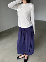 shirring loose pants