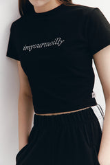 Crystal Hotfix T Black