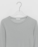 デカール テンセルウール ラウンドロングスリーブTシャツ