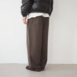 maison wide pintuck wool slacks