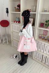 [BITTE DOSAN X SHAKIRI] PINK DOOR REVERSIBLE BAG (PINK)