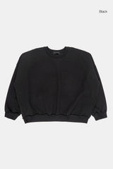 Plain overlock fleece over sweatshirt