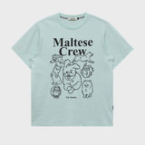 マルチーズクルーライングラフィック半袖Tシャツ