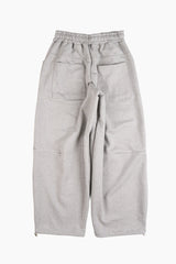 Terry wide belted sweatpants