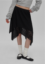 [MADE] Cottage Unbalanced Lace Skirt