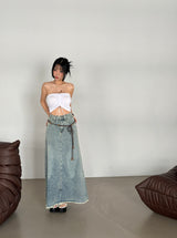 Woodball Halterneck Shirring Tube Top