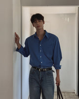 [1+1] Konen Cotton Basic Long Sleeve Shirt