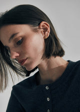 [925 silver] Deux.silver.183 / fort earring (gold)