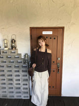 Lodi ドットオフショルダーニット
