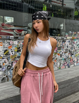 [U-BASIC] Lumi Halter Crop Sleeveless