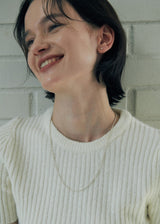 [925 silver] Un.silver.128 / gross rizi necklace (long ver.)