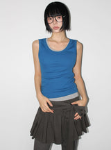 WRAP TIE MINI SKIRT