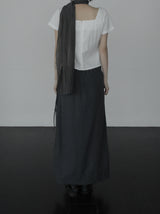 イーセン レイヤード ラップ スカート