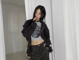 VIOLA WAFFLE ZIP UP