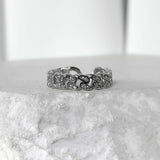 ss-ICE CLASSIC CHAIN OPEN RING_ICE SILVER