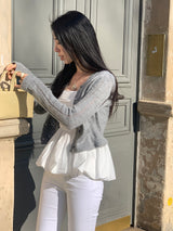 [MADE] Fleeve Wool Skashi Punching Cardigan