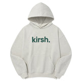KIRSH WORDING LOGO LOOSE FIT HOODIE - OAT MEAL 