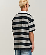 939 SMALL LOGO POLO T-SHIRTS (NAVY/GRAY)