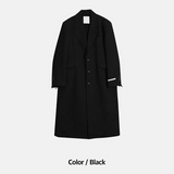 [F/W] ツイードカッティングウールコート(2color)