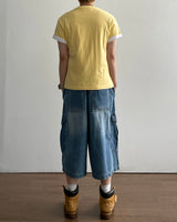 ミックス プリンティング ショートスリーブ Tシャツ