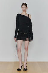JENNIE BUTTONED TOP (SS ver.) black