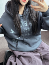 SHOULDER ARM PRINTING TATTOO PATCH CHERRY HOODIE🍒🩵🤍3COLOR