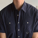 LMN アンダースUティップナイロン半袖シャツ (4 colors)