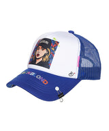 BBD Pop Clash Trucker Mesh Cap (Blue)