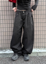 ソリッドツイルワイドパンツ