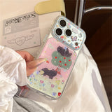 Forest Cat Gold Accent iPhone Case