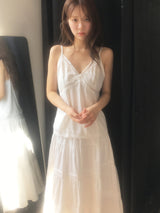 シルキーレースキャミブラウス