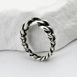 SVR-S616 Enhypen Garden Wear Silver 92.5 Friendship Couple Daily Chain Ring Silver Ring