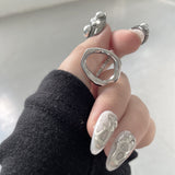 Melted Circle Frame Ring