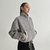 CIRCLE STRIPE FLEECE JUMPER - 2 COLOR