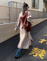 SUEDE BAGUETTE BAG (2C)