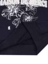 Women's Lees Lees Embossed cropped sweatshirt Navy (FCF1TS204W)