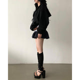 Chain Deep V Hoodie