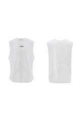 メッシュカットアウトノースリーブベスト