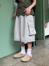 Structured Cargo Utility Bermuda Shorts