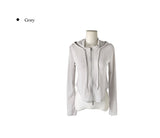 Bato See-through Feminine Hood Zip-Up