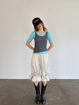 スラッシュスリムTシャツ