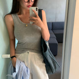 [BELLIDE MADE] Basic round camisole & sleeveless