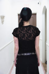 Flower lace T (4color)